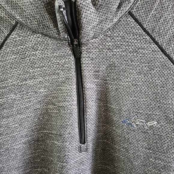 Greg Norman Collection Charcoal Zip-Up Sweater - Picture 4 of 6